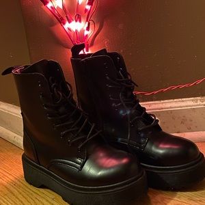 Kenzo-06 Military Combat Boots (Platform)
